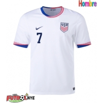 Camiseta Estados Unidos Giovanni Reyna #7 Primera Equipación Copa America 2024 manga corta